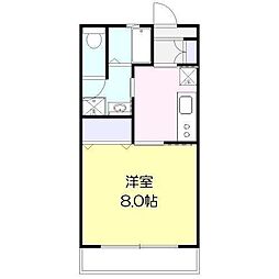 メゾン・ド・エコー 1Kの間取図画像