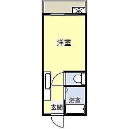 レジデンス11番館 ワンルームの間取図画像