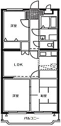サンガーデン和知川原 3LDKの間取図画像