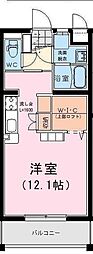 Maisondemauve ワンルームの間取図画像