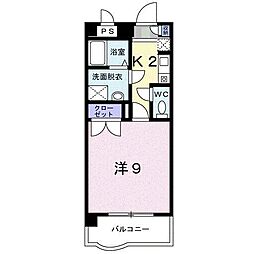 ネオ・グランツ 1Kの間取図画像