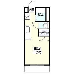 サンライズ橘 ワンルームの間取図画像