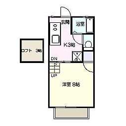 レイノルズ本郷 1Kの間取図画像