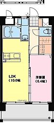 SkyDesign2 1LDKの間取図画像