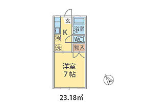 千葉県千葉市花見川区幕張町（賃貸アパート1K・1階・23.18㎡） その2