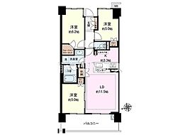 間取図画像 3LDK