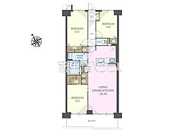 モアコート志木 3LDKの間取図画像