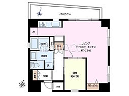 グランドメゾン高円寺 1LDKの間取図画像