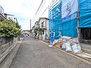 接道状況および現場風景　【志木市中宗岡3丁目】