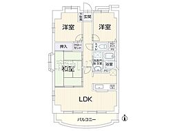 サン・ヒルズ小手指 3LDKの間取図画像