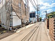 接道状況および現場風景　【所沢市大字久米】