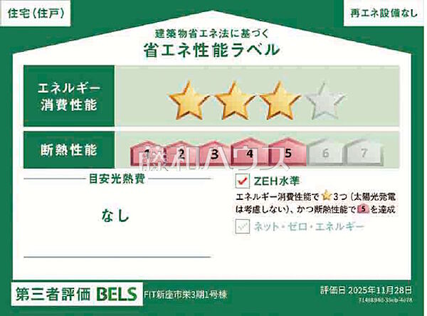 省エネ性能ラベルを拡大表示