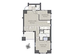 パテラ聖蹟桜ケ丘 2LDKの間取図画像