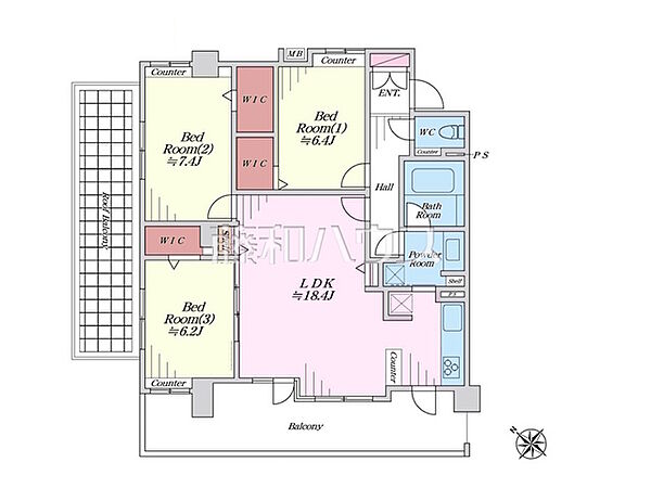 間取りを拡大表示