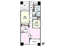 レクセル府中西府 1LDKの間取図画像