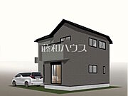 建物プラン例（南西パース・外観）　【東村山市野口町3丁目】