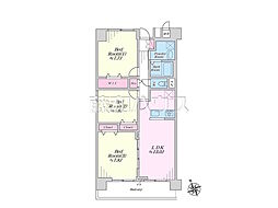 東大和グリーンタウン1号棟 3LDKの間取図画像