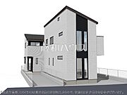 ≪2号地（建物奥側）　建物プラン例（パース・外観）≫　【府中市西府町4丁目】