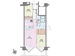 レーベングランヒルズ朝霞台 2LDKの間取図画像