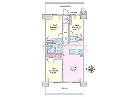 ルネ朝霞台グランアベニュー 3LDKの間取図画像