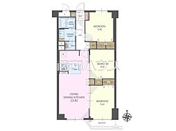興栄マンションむさしの 3LDKの間取図画像