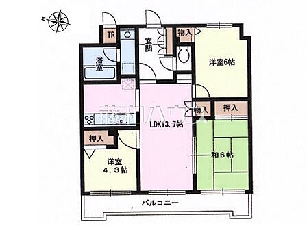 3LDK 間取り