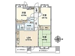 ライオンズプラザ西所沢 3LDKの間取図画像