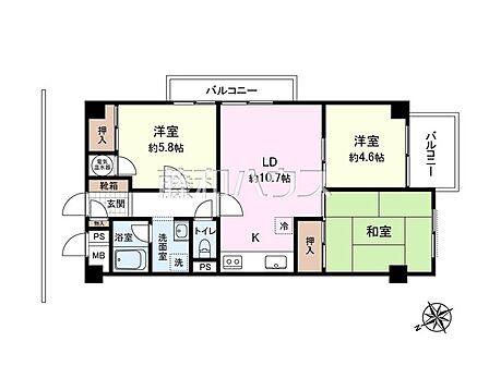 間取図　【コープ野村朝霞台】