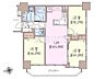 間取り：≪間取図≫角住戸のため日当たり・通風良好の開放的なお部屋です◎【ベルジュール府中3】