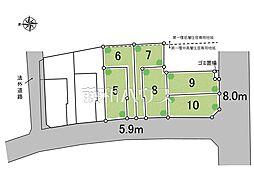 練馬区西大泉5丁目 全10区画 建築条件付売地 8号地