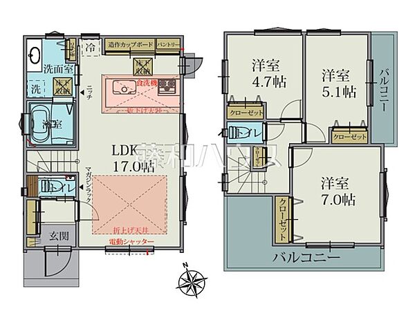 間取りを拡大表示