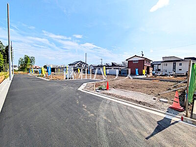 外観:接道状況および現場風景 【立川市栄町2丁目】 外観:接道状況および現場風景 【立川市栄町2丁目】
