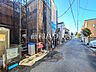 外観：接道状況および現場風景　【昭島市中神町】