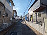 外観：接道状況および現場風景　【府中市若松町3丁目】