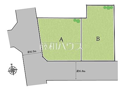 区画図:【A号地】≪区画図≫約45.05坪の敷地ですので、お庭も確保できる広さです。 【小平市花小金井2丁目】 区画図:【A号地】≪区画図≫約45.05坪の敷地ですので、お庭も確保できる広さです。 【小平市花小金井2丁目】