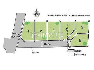 区画図:【1号地】全体区画図 【西東京市中町4丁目】 区画図:【1号地】全体区画図 【西東京市中町4丁目】