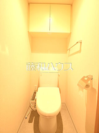 トイレには収納...