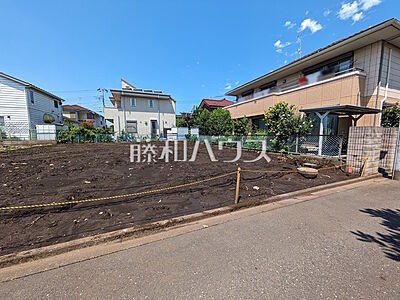 外観：1号地　現地写真　【東久留米市本町4丁目】建築条件はございませんので、ライフスタイルに合わせた自由なマイホームづくりが可能です。