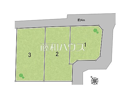 区画図：【3号地】全体区画図　【八王子市川口町】