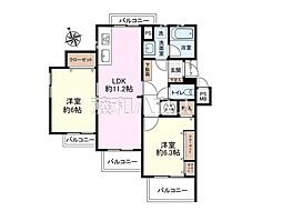 間取図画像 2LDK