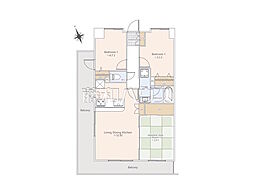 ライオンズマンション京王永山 3LDKの間取図画像