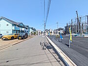 接道状況および現場風景　【国立市谷保】