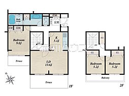 シティパル武蔵野 3LDKの間取図画像