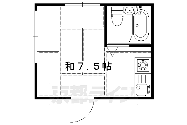 アクシス宮越 ｜京都府京都市伏見区深草墨染町(賃貸マンション1R・1階・15.00㎡)の写真 その2