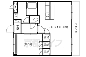 メルヴェール桜坂 202 ｜ 京都府京都市山科区西野山桜ノ馬場町（賃貸アパート1LDK・2階・44.95㎡） その2