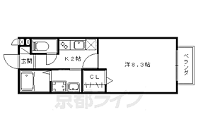 メゾン・シェルシェ 107 ｜ 京都府京都市山科区勧修寺平田町（賃貸アパート1K・1階・29.17㎡） その2