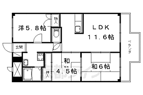 プルーリオン椥辻 402 ｜ 京都府京都市山科区椥辻封シ川町（賃貸マンション3LDK・4階・59.16㎡） その2