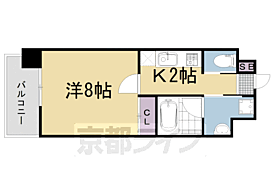 京都府城陽市寺田北山田（賃貸マンション1K・6階・27.12㎡） その2