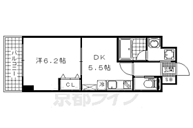 エルミナラクト 409 ｜ 京都府京都市山科区御陵別所町（賃貸マンション1DK・4階・28.77㎡） その2