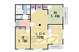 メゾン大淀 2LDKの間取図画像